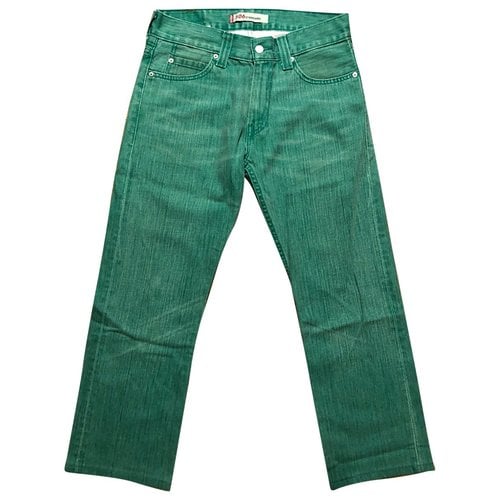 Pre-owned Levi's Large Jeans In Green