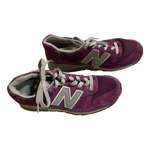 Pre-owned New Balance Cloth Trainers In Purple