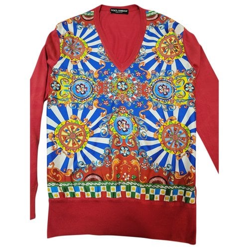 Pre-owned Dolce & Gabbana Silk Jumper In Multicolour