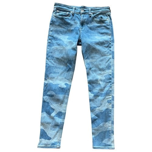 Pre-owned Rag & Bone Slim Jeans In Blue