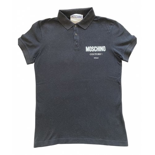 Pre-owned Moschino Polo Shirt In Black