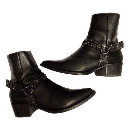 Pre-owned Amiri Boots In Black