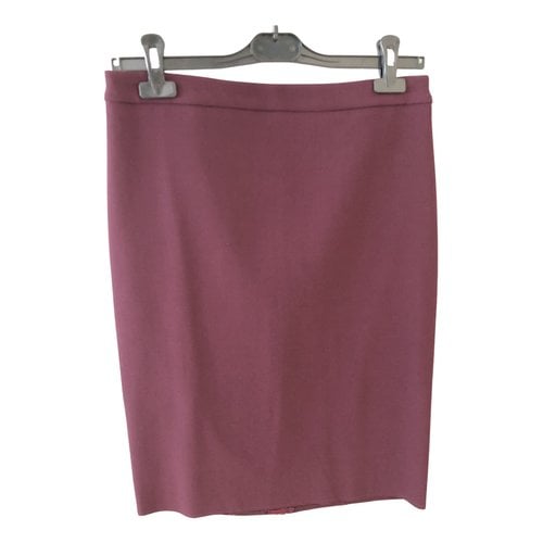 Pre-owned Lanvin Mid-length Skirt In Burgundy