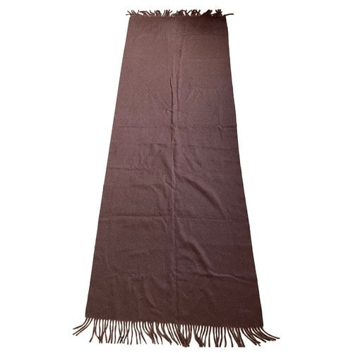 Pre-owned Max Mara Wool Stole In Brown