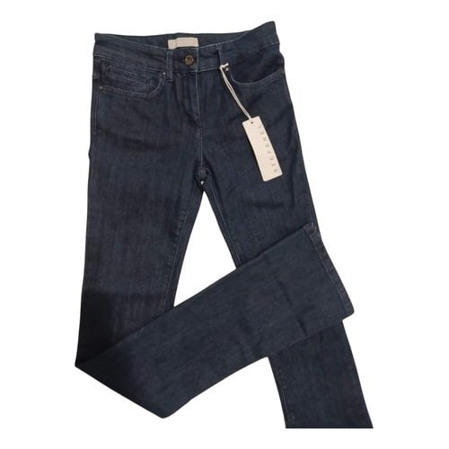 Pre-owned Stefanel Bootcut Jeans In Navy