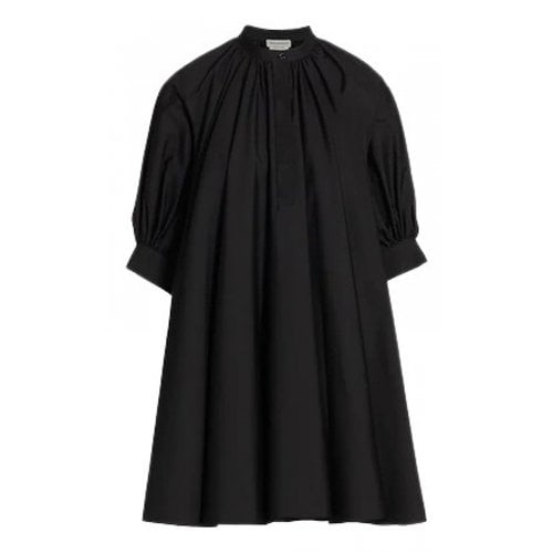 Pre-owned Alexander Mcqueen Mini Dress In Black