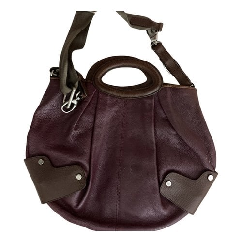 Pre-owned Marni Tuk Leather Handbag In Purple