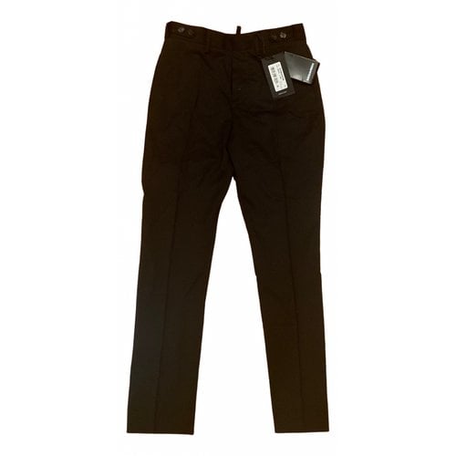 Pre-owned Dsquared2 Slim Pants In Black