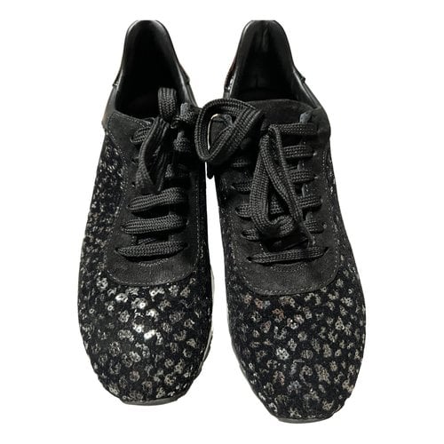 Pre-owned Casadei Trainers In Black