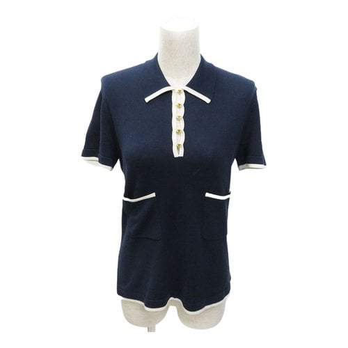 Pre-owned Chanel Polo In Navy