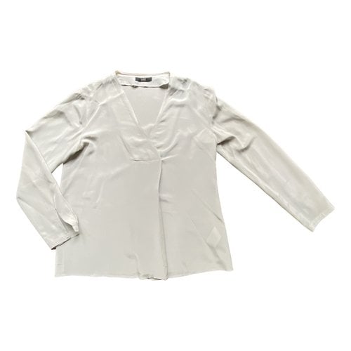 Pre-owned Seventy Silk Blouse In Grey