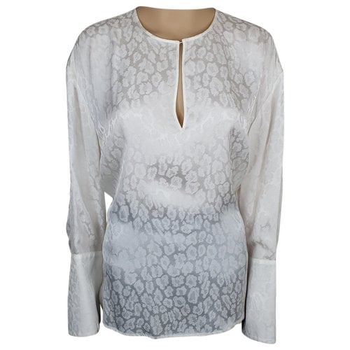 Pre-owned Just Cavalli Blouse In White