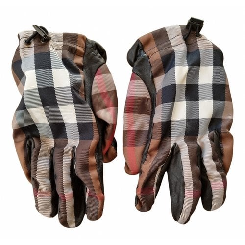 Pre-owned Burberry Leather Gloves In Multicolour