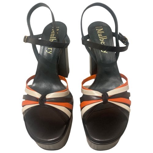 Pre-owned Mulberry Leather Sandal In Multicolour