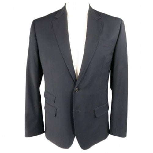 Pre-owned Dsquared2 Wool Jacket In Blue