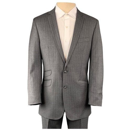 Pre-owned Ben Sherman Wool Suit In Grey