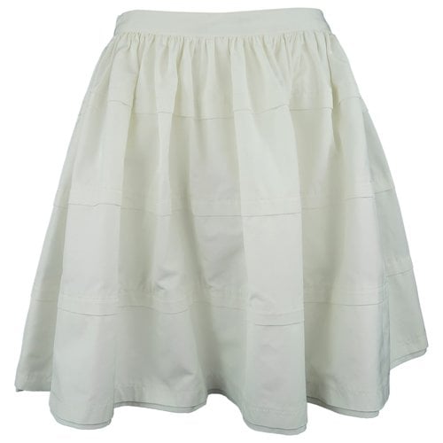Pre-owned Valentino Skirt In White