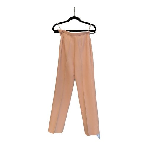 Pre-owned Dior Straight Pants In Pink