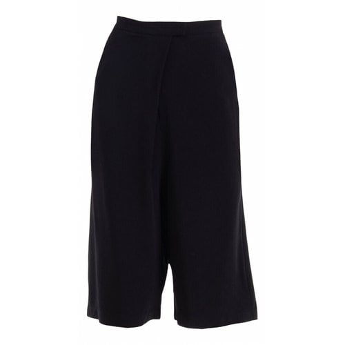 Pre-owned Lamberto Losani Silk Short Pants In Black