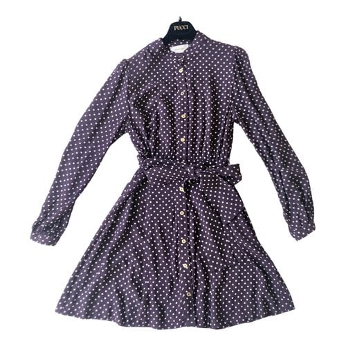 Pre-owned Zimmermann Mini Dress In Purple