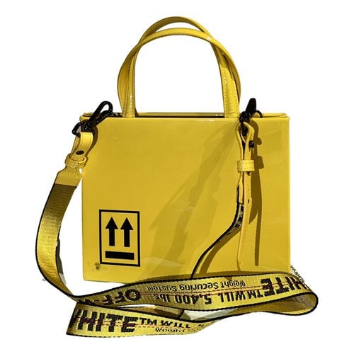 Pre-owned Off-white Sculpture Leather Handbag In Yellow