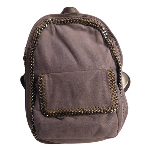 Pre-owned Stella Mccartney Vegan Leather Backpack In Grey