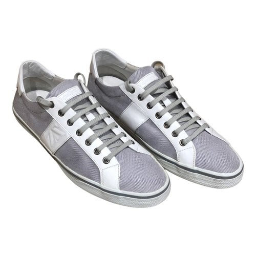 Pre-owned Zegna Cloth Low Trainers In Grey