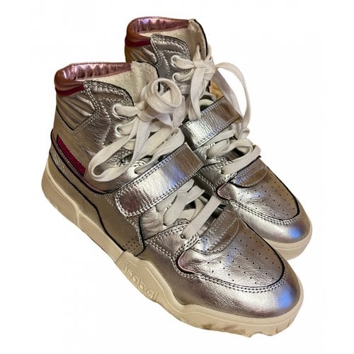 Pre-owned Isabel Marant Leather Trainers In Metallic