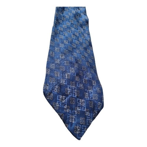 Pre-owned Givenchy Silk Tie In Navy