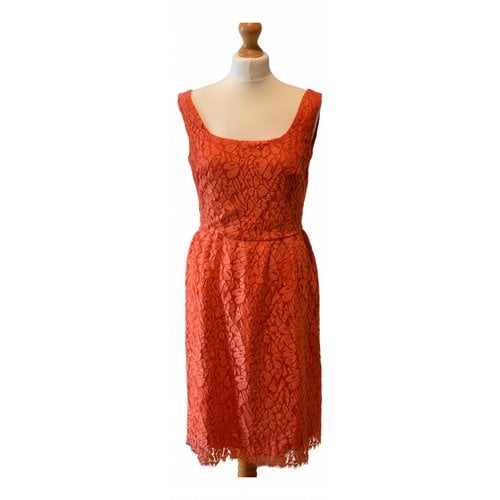 Pre-owned Issa Mid-length Dress In Orange