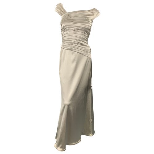 Pre-owned Tadashi Shoji Dress In Silver
