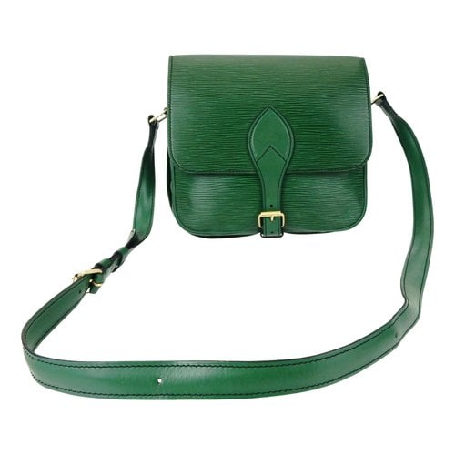 Pre-owned Louis Vuitton Cartouchiã¨re Leather Crossbody Bag In Green