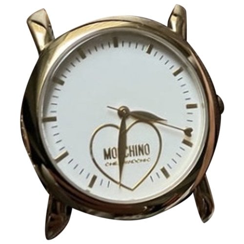 Pre-owned Moschino Cheap And Chic Watch In Beige