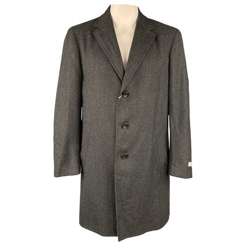 Pre-owned Canali Wool Coat In Grey