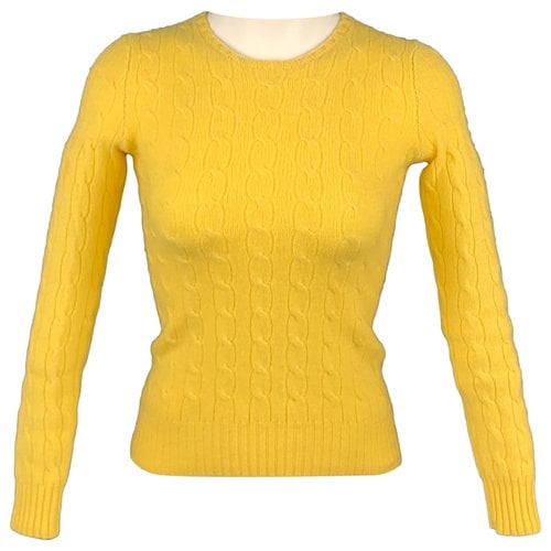 Pre-owned Ralph Lauren Wool Jumper In Yellow