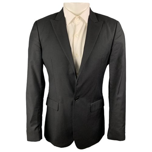 Pre-owned Calvin Klein Collection Wool Jacket In Black