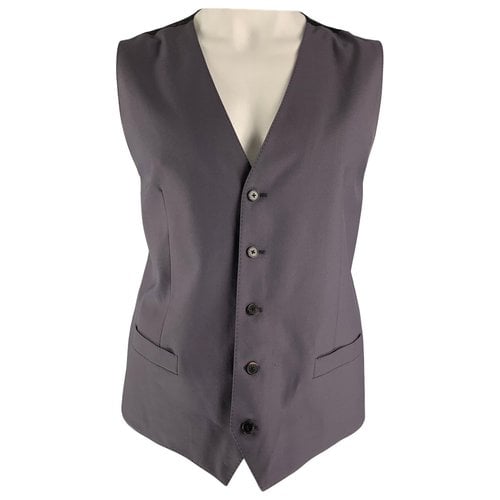 Pre-owned Dolce & Gabbana Wool Vest In Purple
