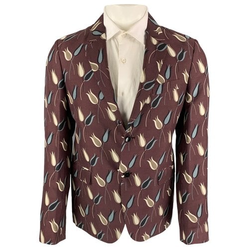 Pre-owned Valentino Silk Jacket In Purple