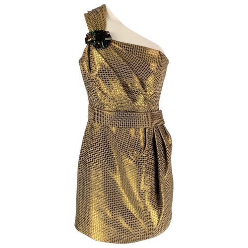 Pre-owned Matthew Williamson Dress In Gold
