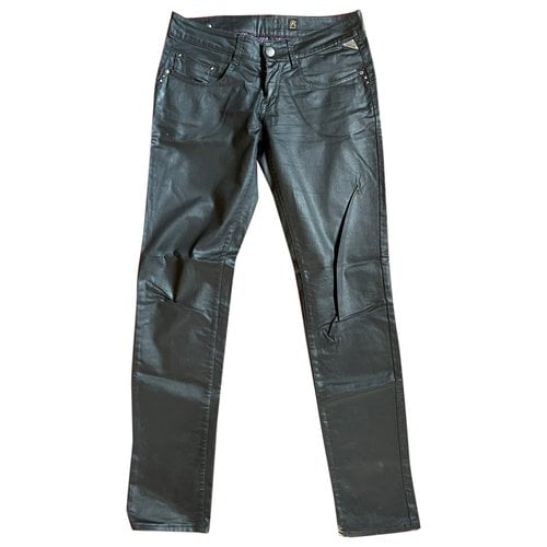 Pre-owned Replay Cloth Straight Pants In Black