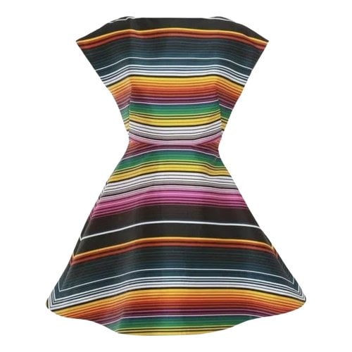 Pre-owned House Of Holland Silk Mid-length Dress In Multicolour