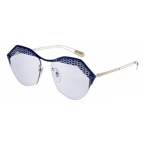 Pre-owned Bvlgari Sunglasses In Blue
