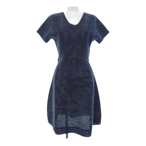 Pre-owned Chanel Maxi Dress In Navy