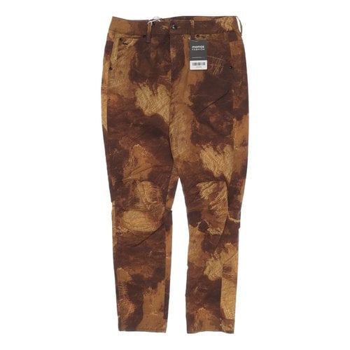 Pre-owned G-star Raw Trousers In Brown