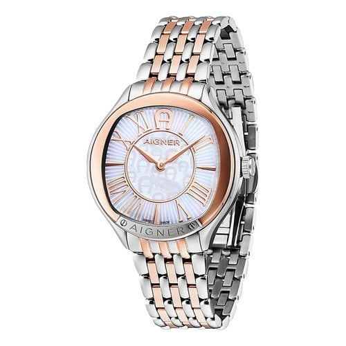 Pre-owned Aigner Watch In White