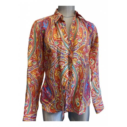 Pre-owned Ralph Lauren Silk Shirt In Multicolour