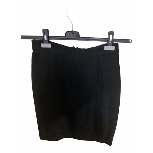 Pre-owned Luisa Spagnoli Wool Mid-length Skirt In Black