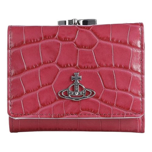 Pre-owned Vivienne Westwood Leather Clutch Bag In Pink