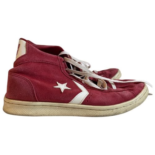 Pre-owned Converse Trainers In Red