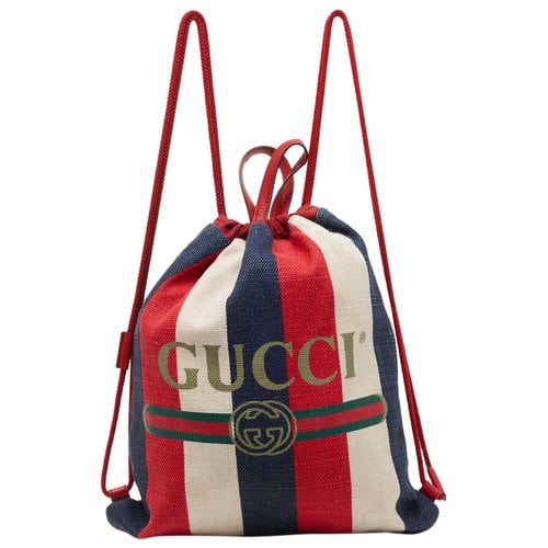 Pre-owned Gucci Leather Backpack In Multicolour